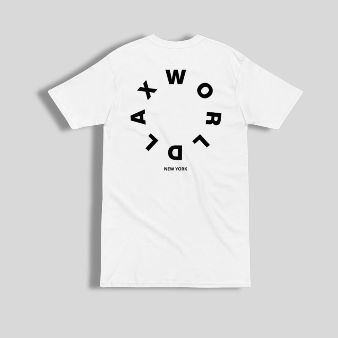 Classic White Oversized Wordmark Crew Neck Lacrosse T Shirt | White | Man - Off Field