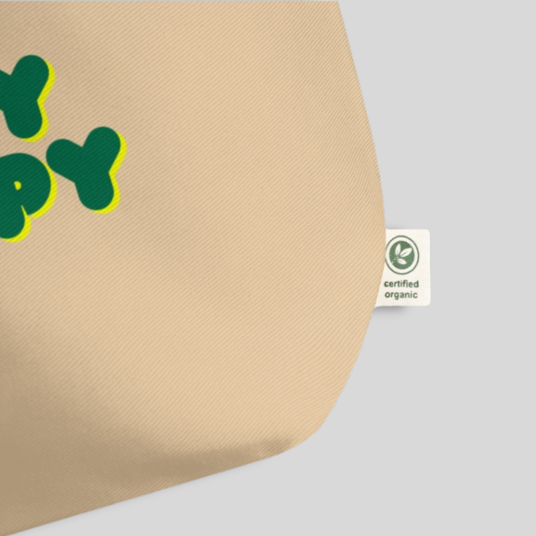 Play Happy Large Organic Tote Lacrosse Bag | Beige