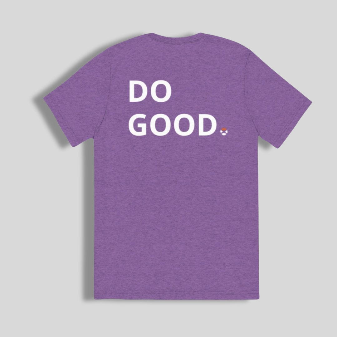 Premium Lacrosse T Shirt ‘Do Good’ | Textured Purple | Lacrosse the Nations