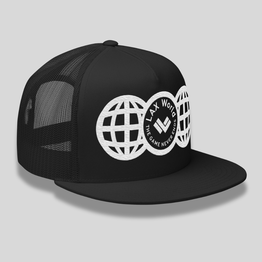 LAX WORLD THE GAME NEVER ENDS Mesh Snapback Hat