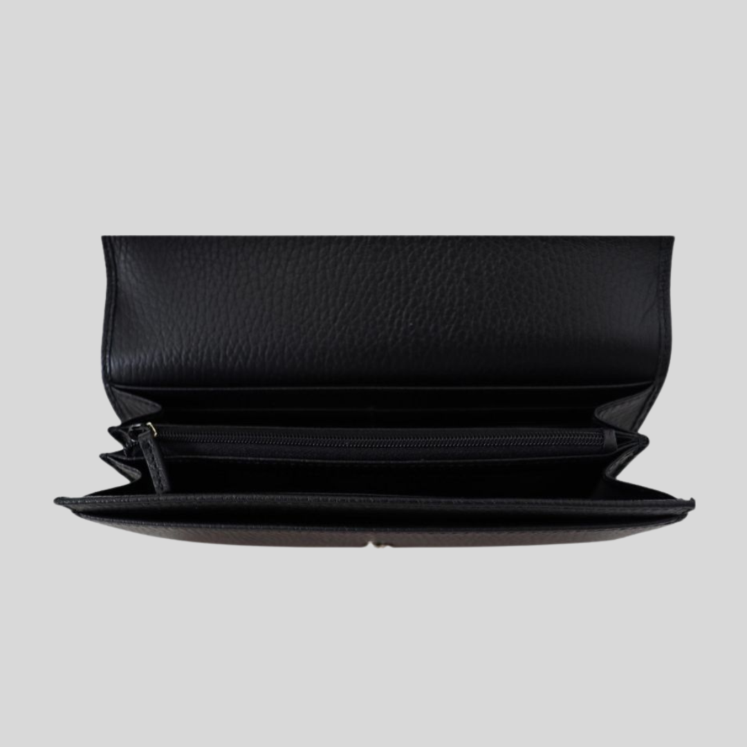 LAX World x Gucci - Black Icon Leather Wallet