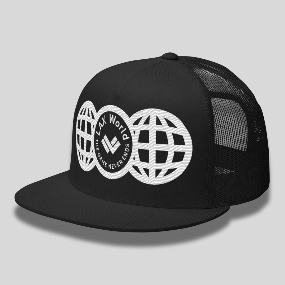LAX WORLD THE GAME NEVER ENDS Mesh Snapback Hat