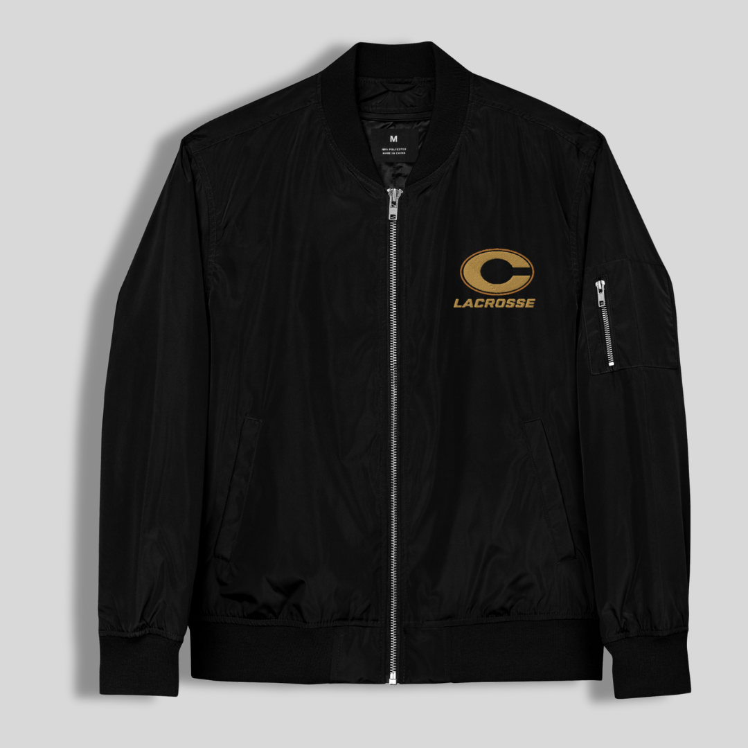 LAX World for Norfolk Christian Lacrosse - Team Bomber Jacket - Black