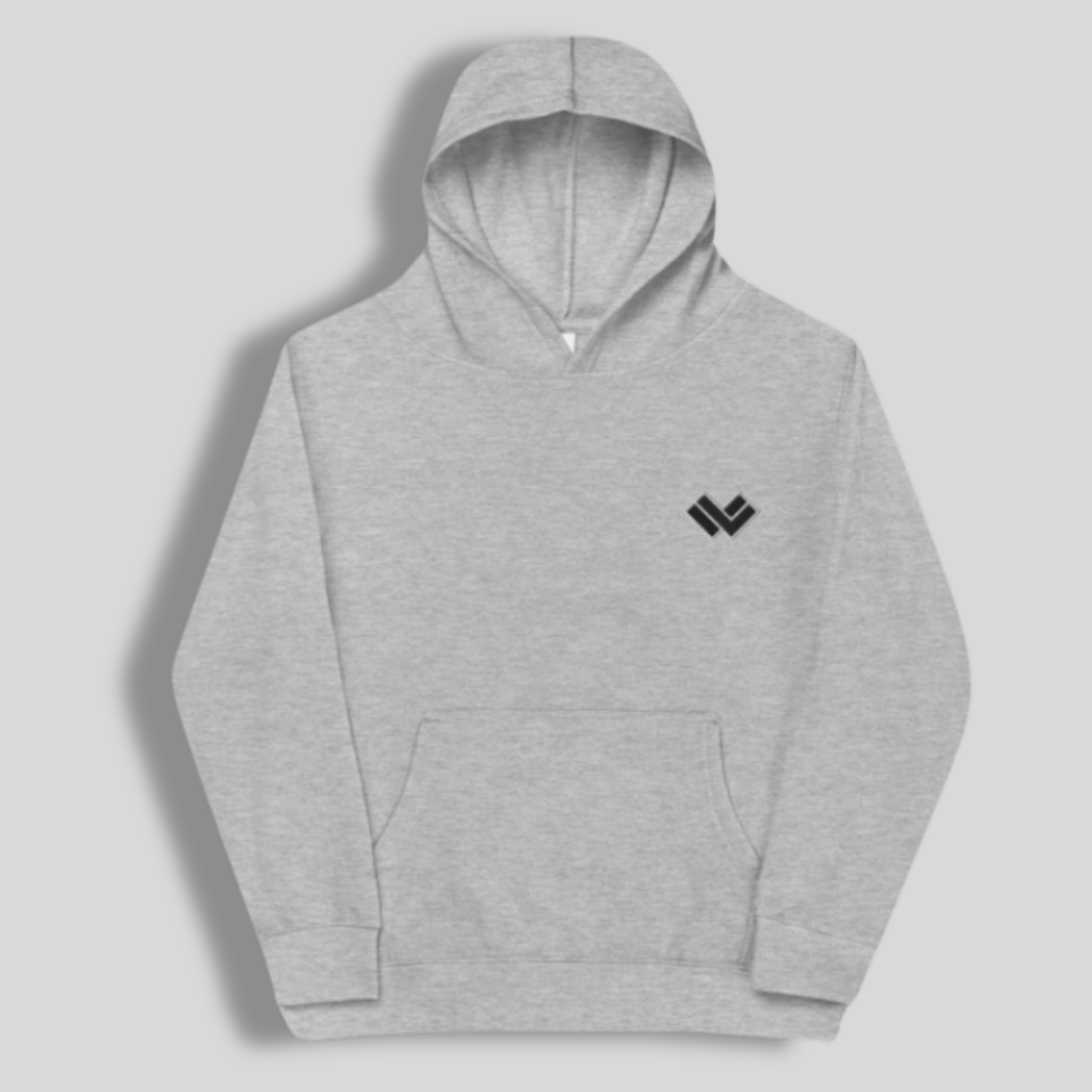 LAX World Kid’s Classic Fleece Lacrosse Hoodie | B/W Monotones | Cradle Collection | Kids Collection