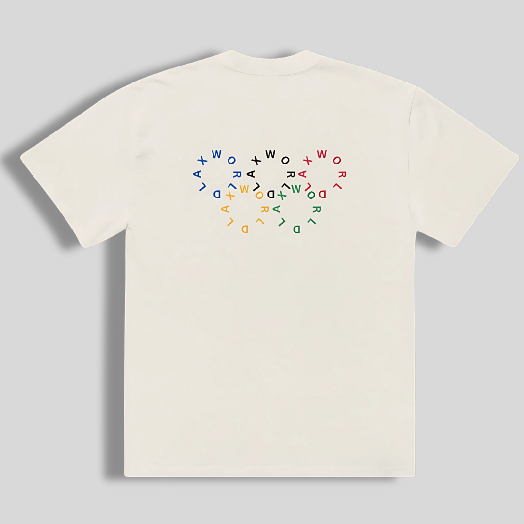 LAX World For the 33rd Olympic Games Oversized faded t-shirt