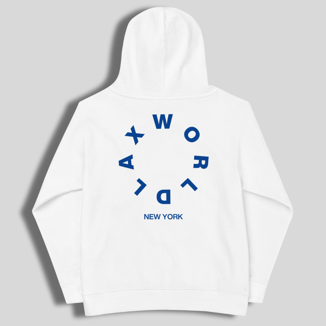 LAX World Wordmark Kids fleece hoodie