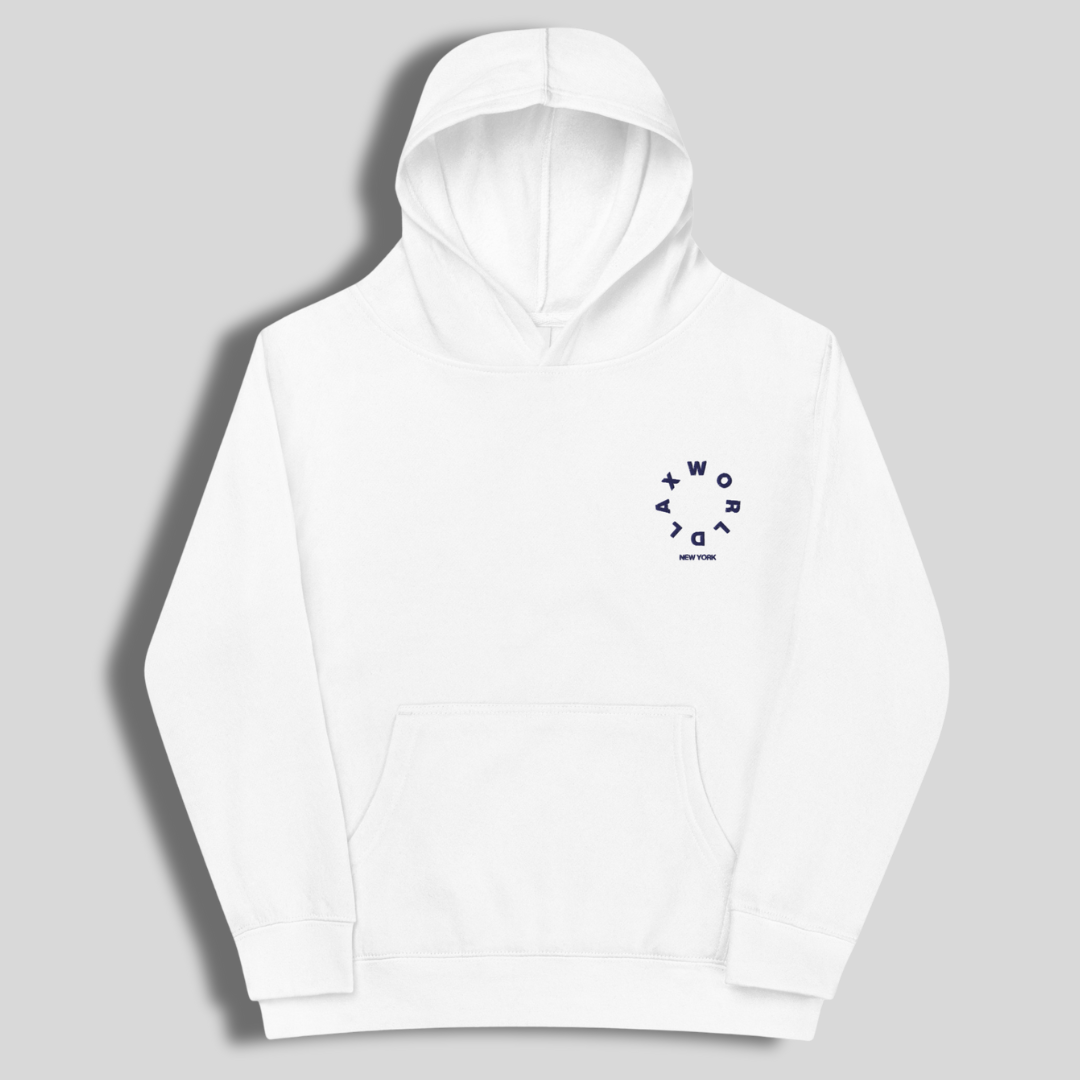 LAX World Wordmark Kids fleece hoodie