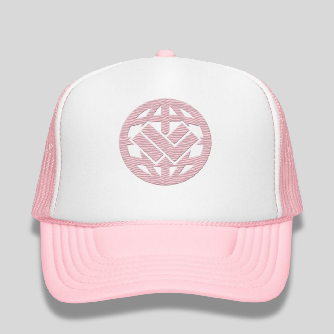 LAX World Kids Globe Embroidered Foam trucker hat