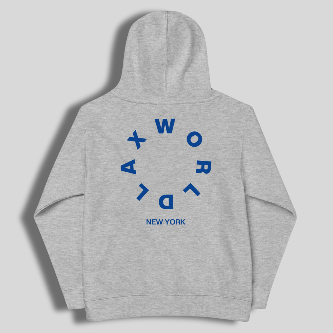 LAX World Wordmark Kids fleece hoodie