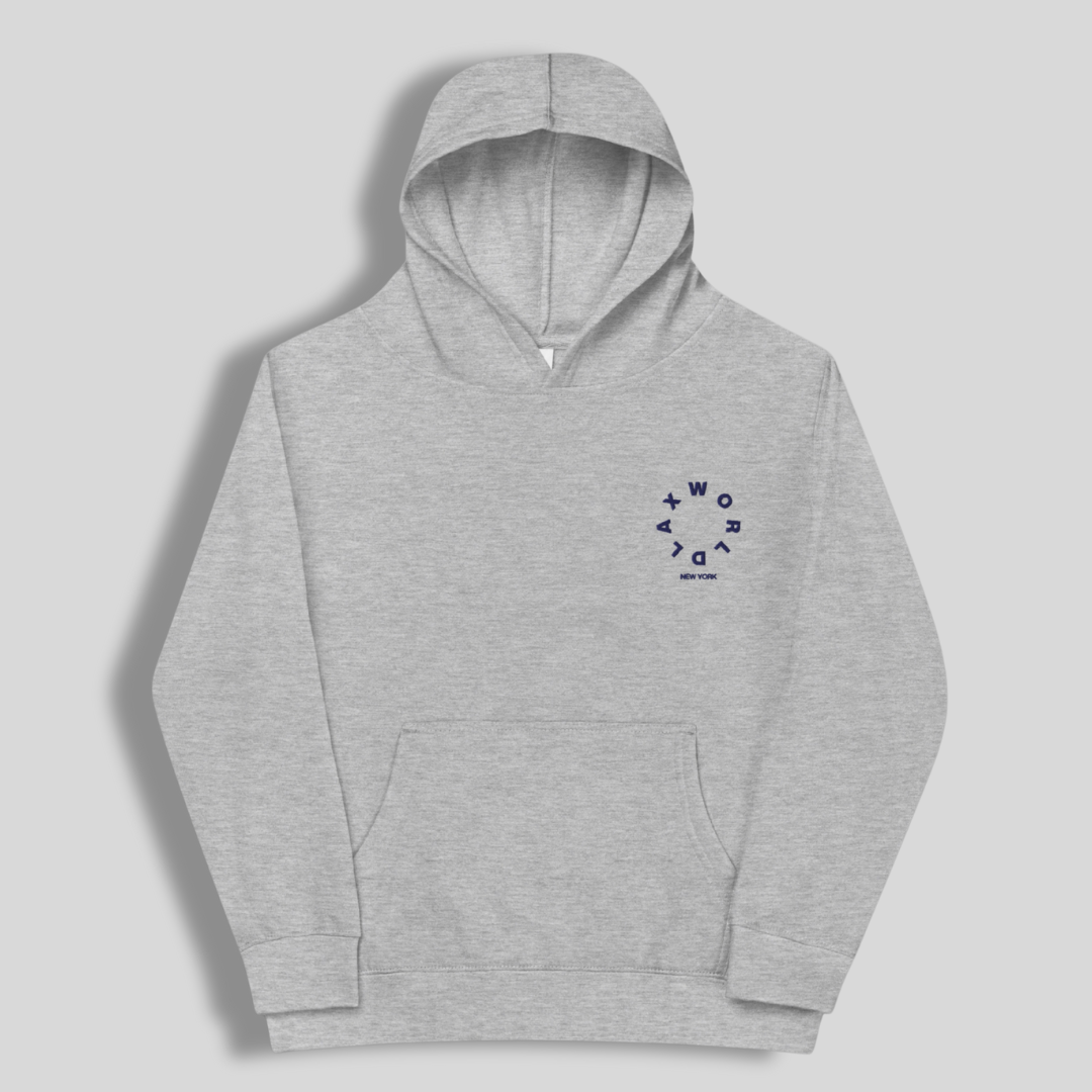 LAX World Wordmark Kids fleece hoodie