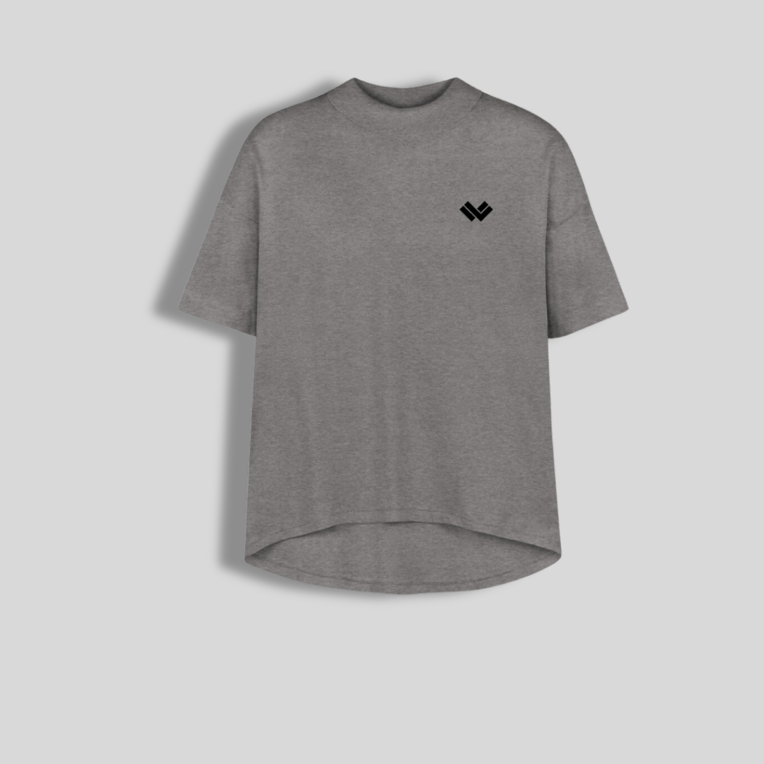 Classic Soft Shaded HI-LO Lacrosse Tee | Granite Heather | Cradle Collection | Woman - Off Field