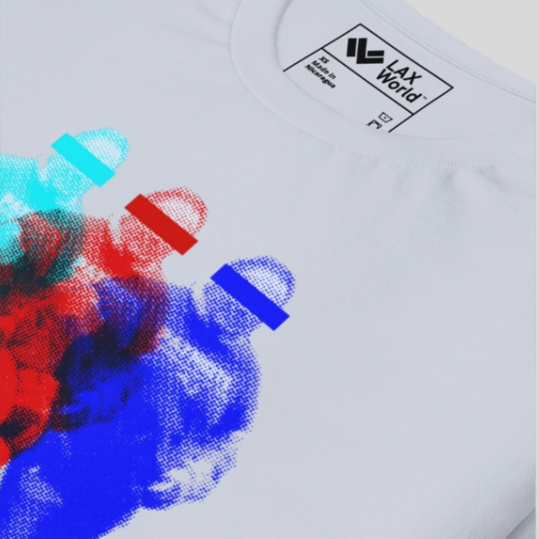 LAX World x Champion's Multicolour Long Sleeve Lacrosse Tee | Multiple Colors | Library Collection | Man - Off Field