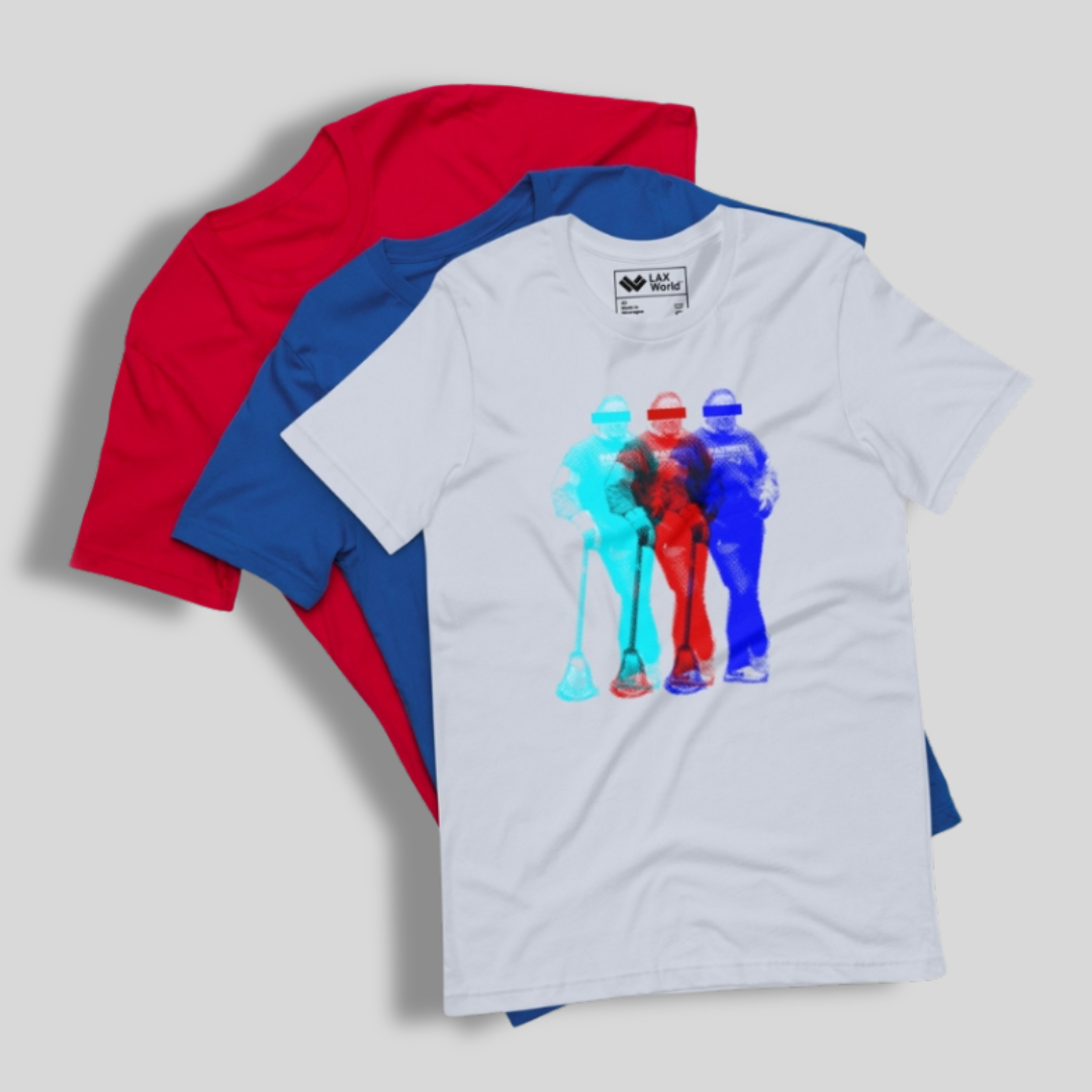 LAX World x Champion's Multicolour Long Sleeve Lacrosse Tee | Multiple Colors | Library Collection | Man - Off Field