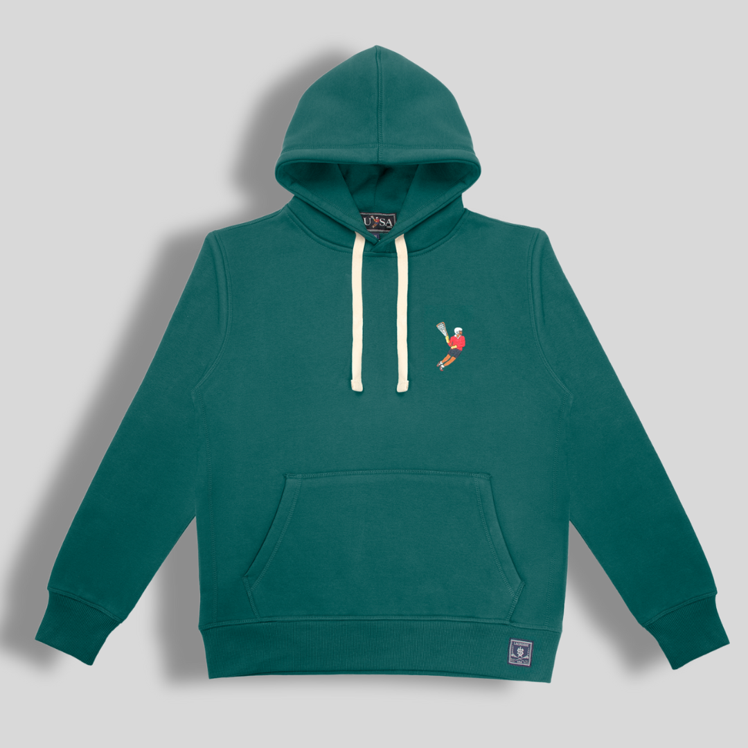 Hunter Green Classic Lacrosse Pullover Hoodie