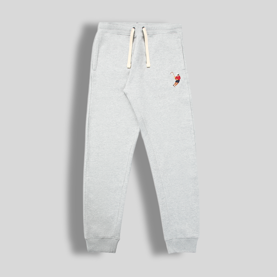Heather Grey Fleece Lacrosse Jogger Pants