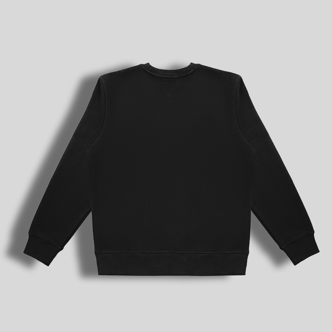 Black Lacrosse Crew Neck Sweatshirt