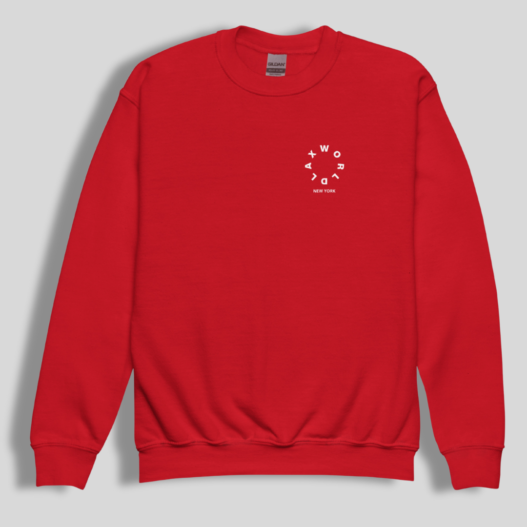 LAX World Wordmark Youth crewneck sweatshirt