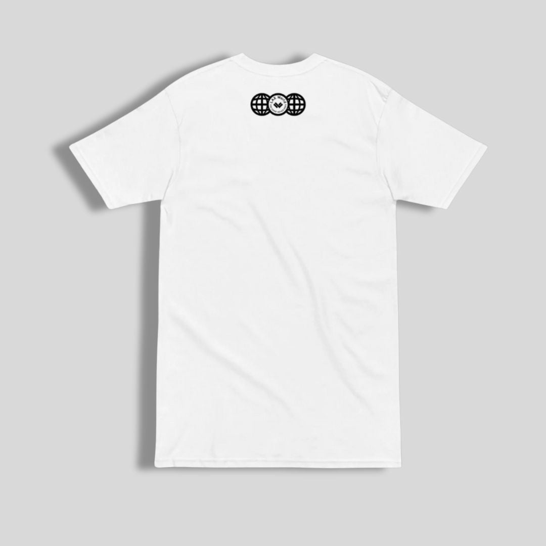 Play Happy Premium Heavyweight Lacrosse T Shirt | White