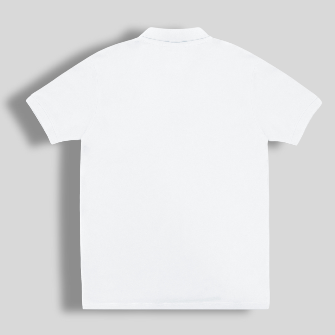 Classic White Lacrosse Polo Shirt