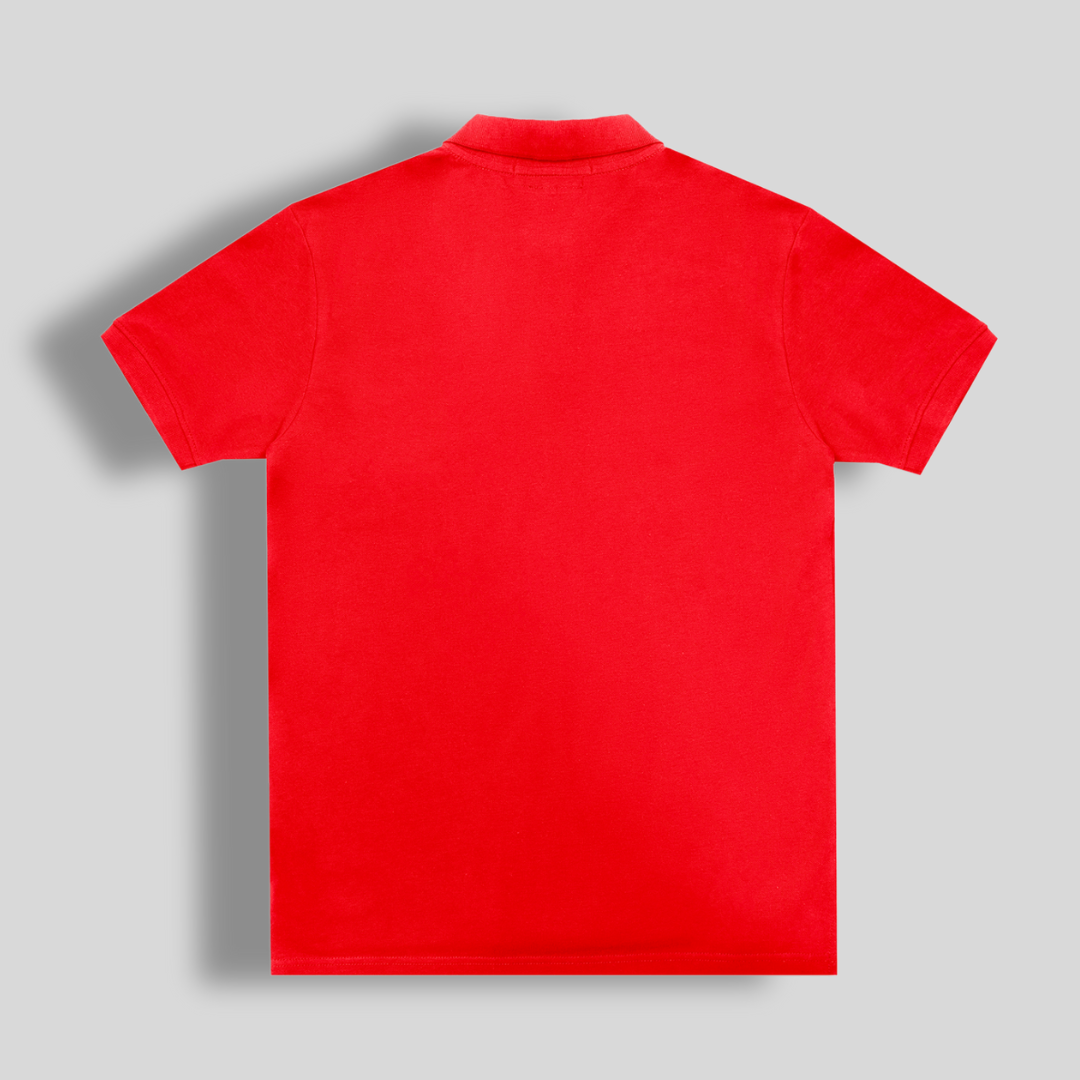 Classic Red Lacrosse Polo Shirt