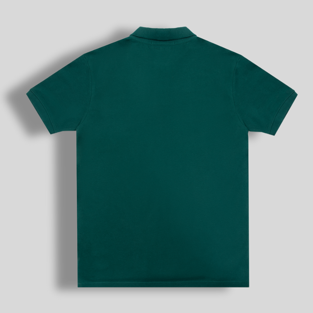 Traditional Hunter Green Lacrosse Polo Shirt