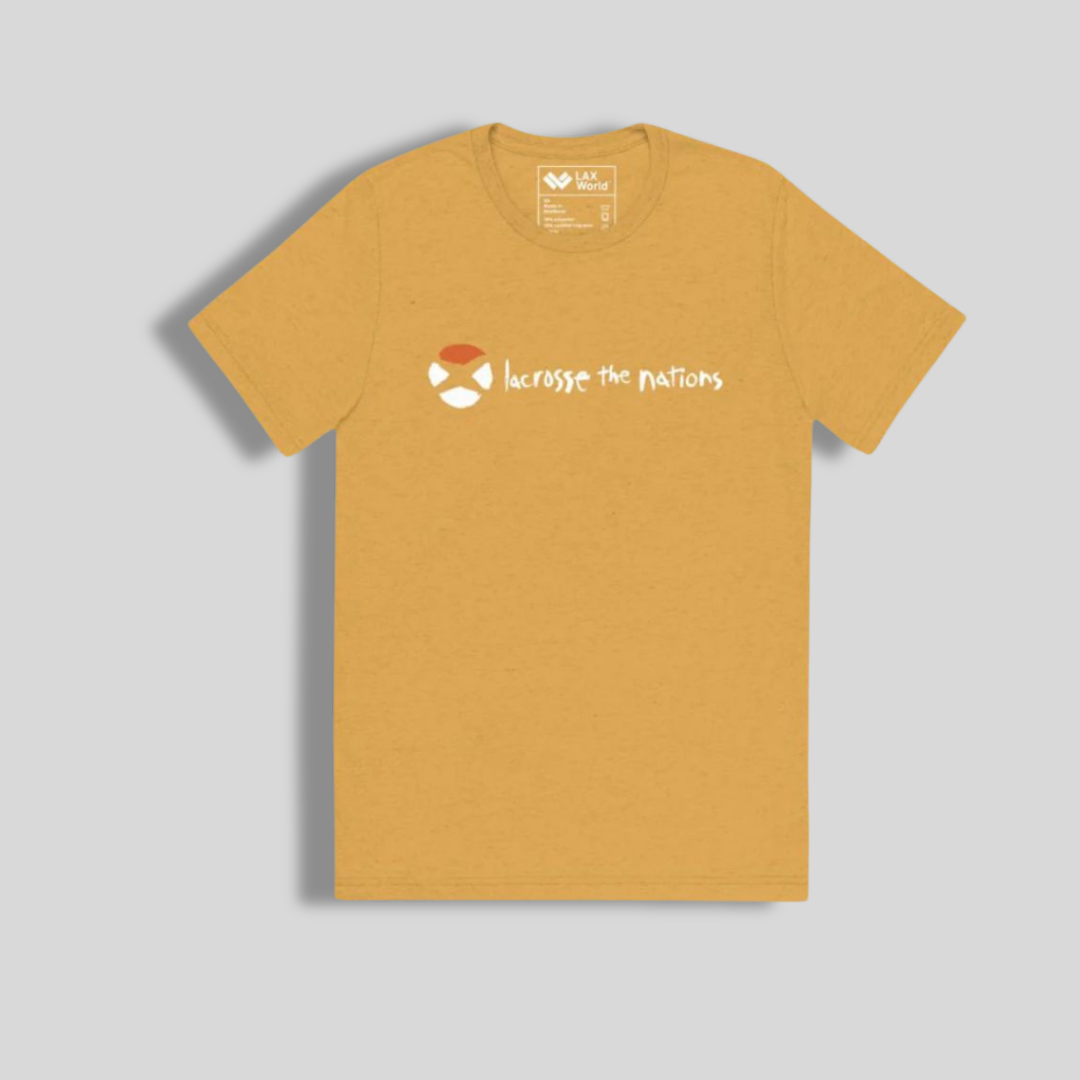 Premium Fitted Lacrosse T Shirt | Multicolor | Lax World for Lacrosse the Nations Collection
