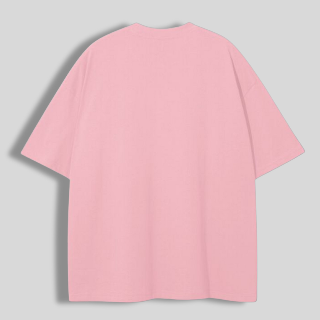 LAX World ‘The Game Never Ends’ Heavyweight Cotton Tee - Pink