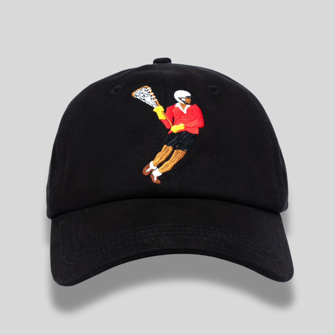 Classic Black Lacrosse Ball Cap