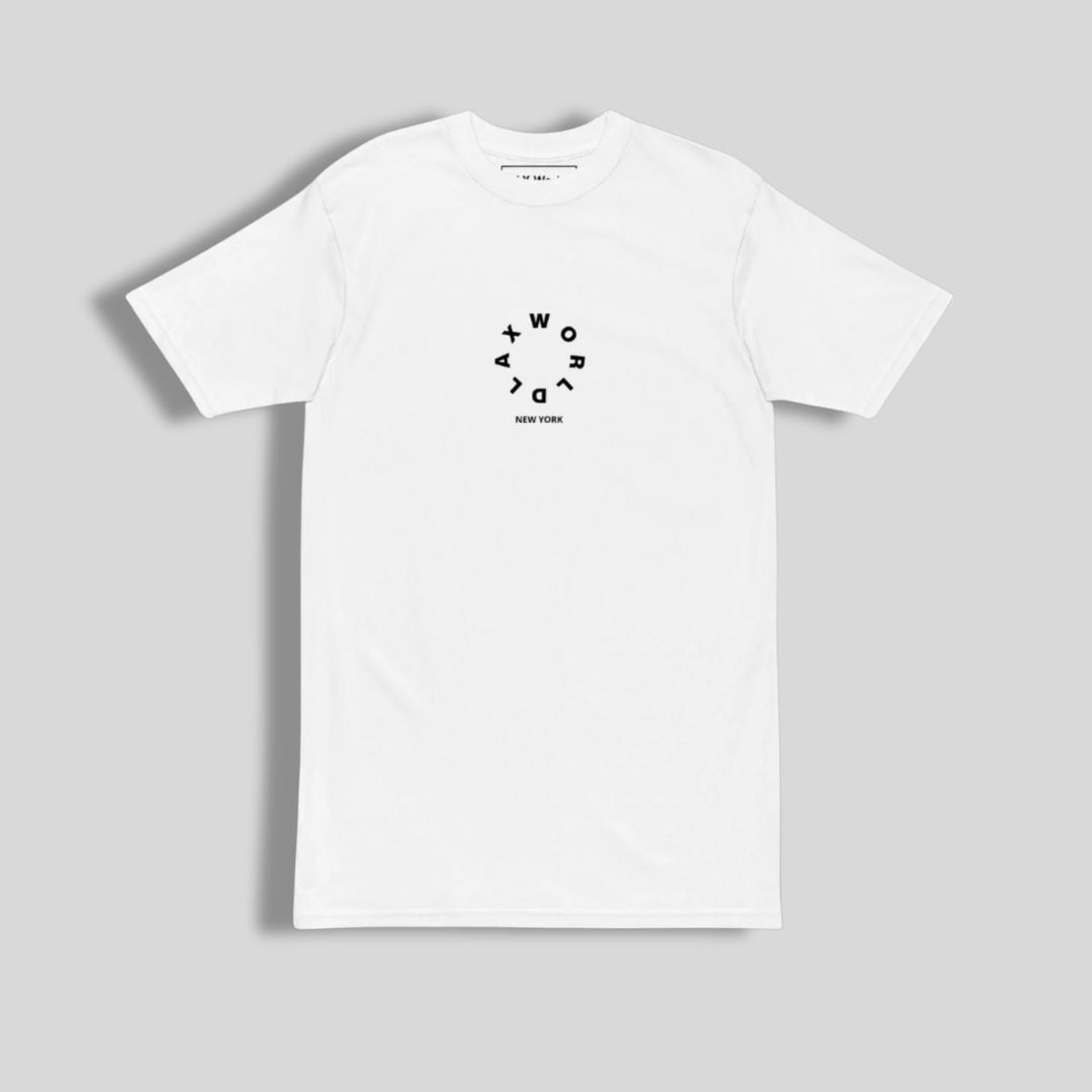 Classic White Oversized Wordmark Crew Neck Lacrosse T Shirt | White | Man - Off Field