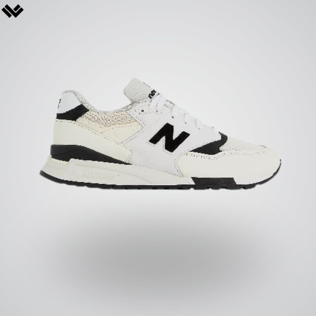 Classic New Balance 998 B/W Lacrosse Shoes (Made In USA) | White and B –  LAX World