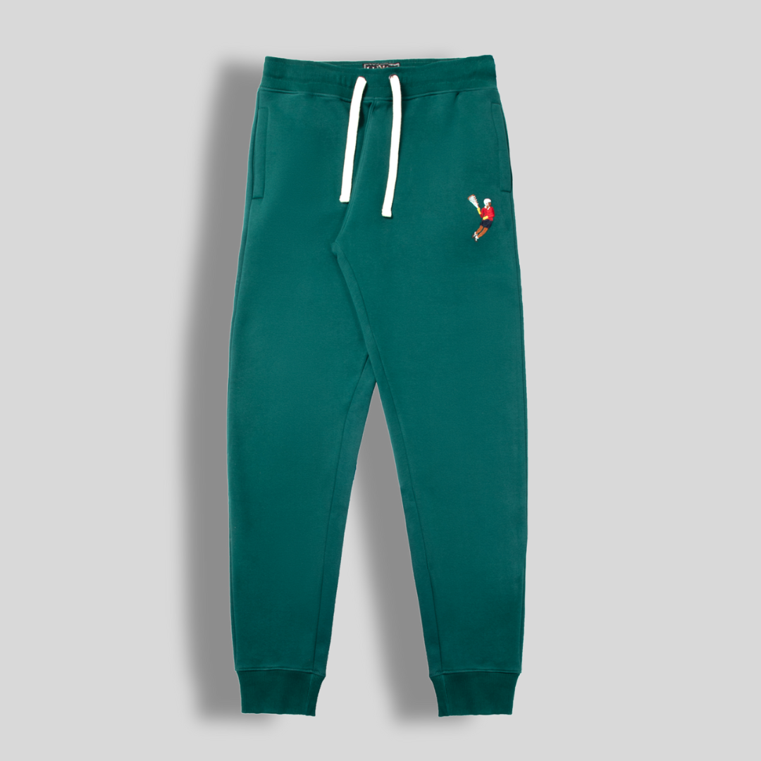 Hunter Green Fleece Lacrosse Jogger Pants