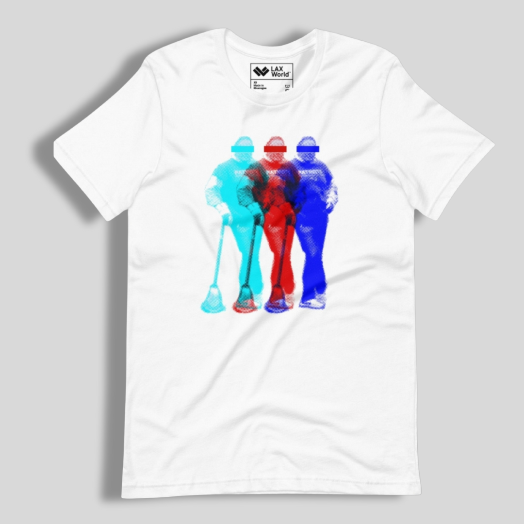 LAX World x Champion's Multicolour Long Sleeve Lacrosse Tee | Multiple Colors | Library Collection | Man - Off Field