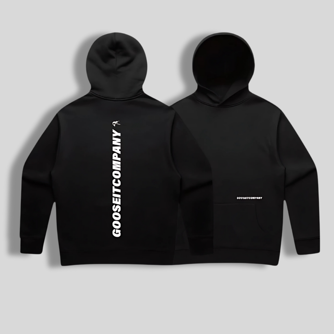 Check Hoodie - Black