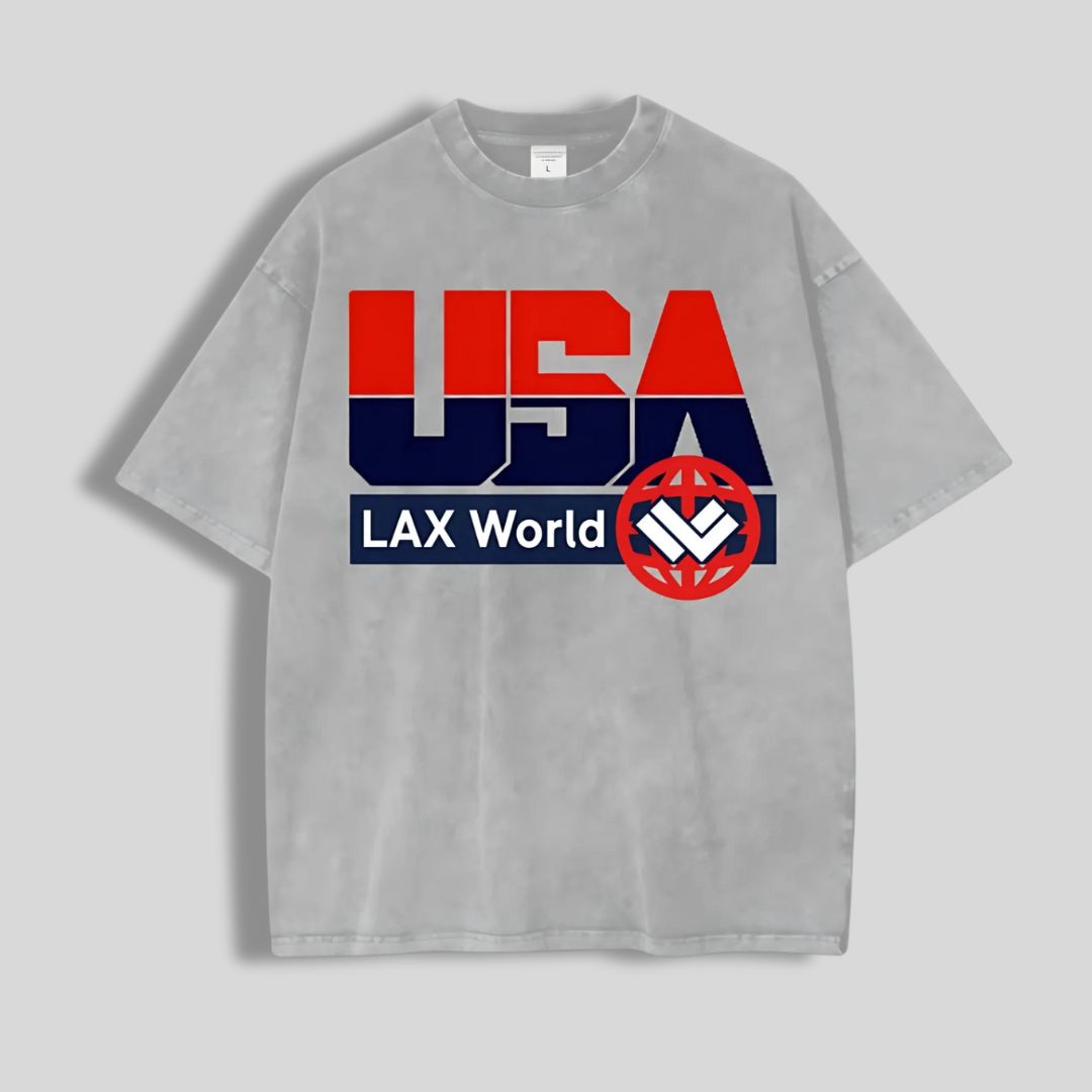 LAX World for TEAM USA Vintage Oversize T-Shirt