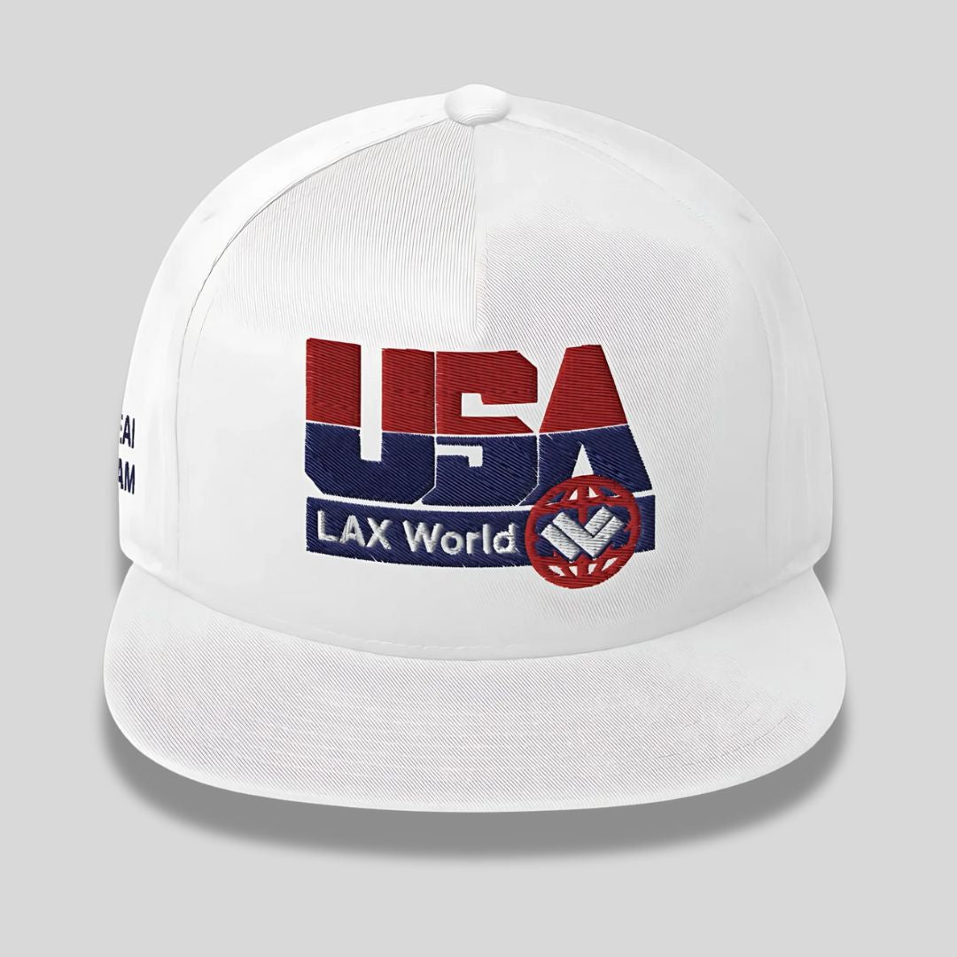 LAX World for USA LACROSSE - DREAM TEAM Flat Bill Cap