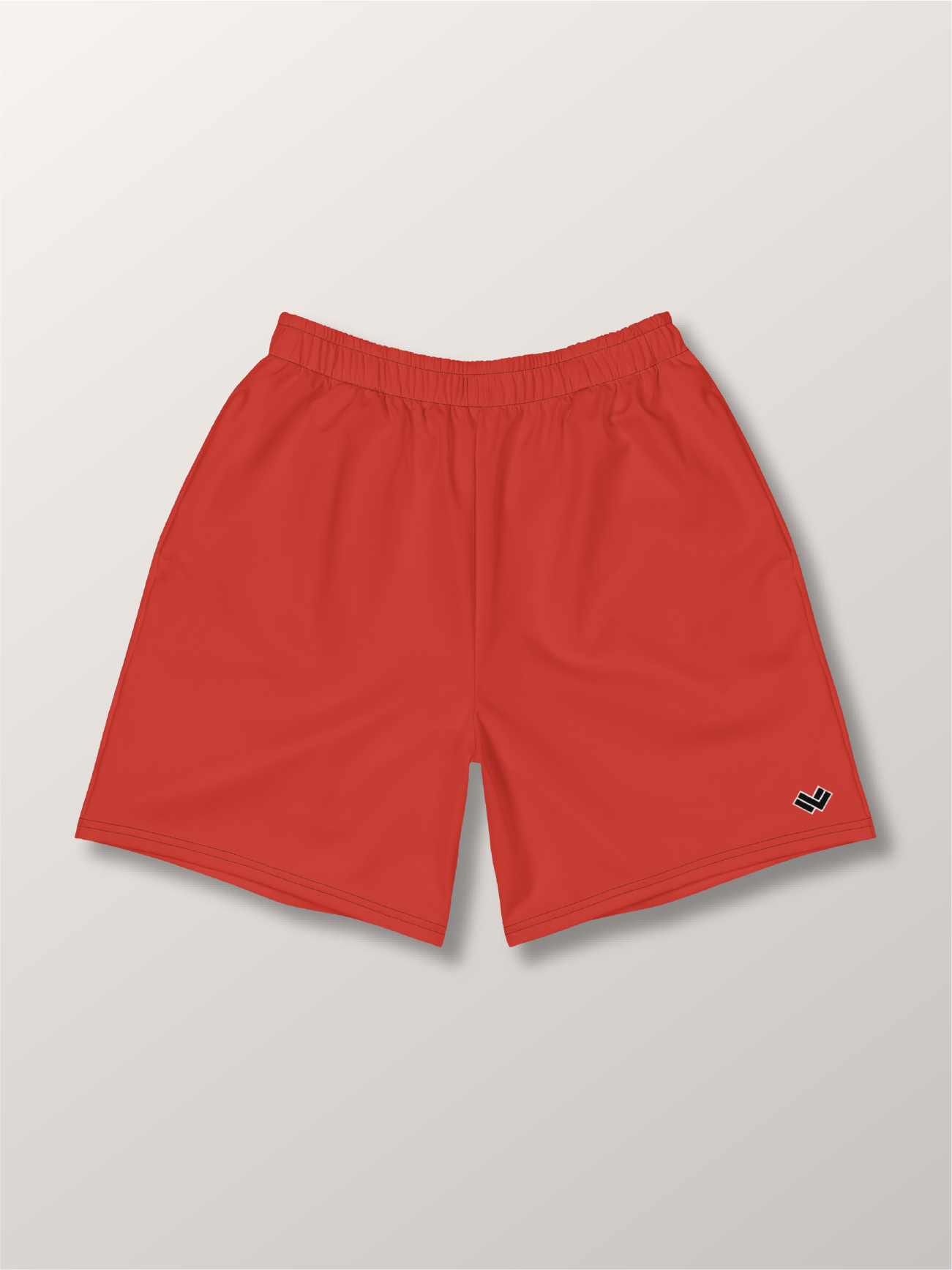 Classic Spandex Essentials Red Lacrosse Short Red Man Off Field