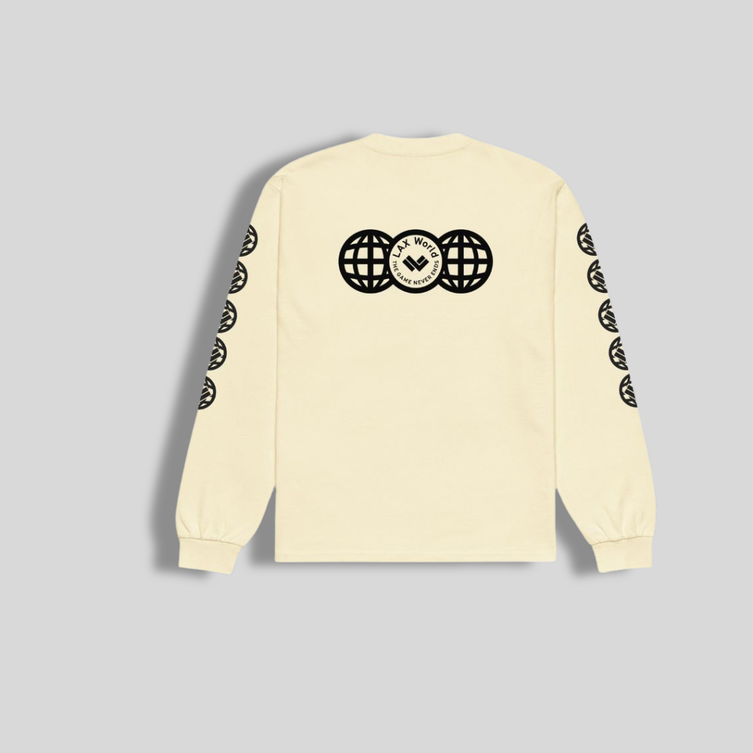 LAX World Cradle Collection - The Game Never Ends Globe Longsleeve Tee