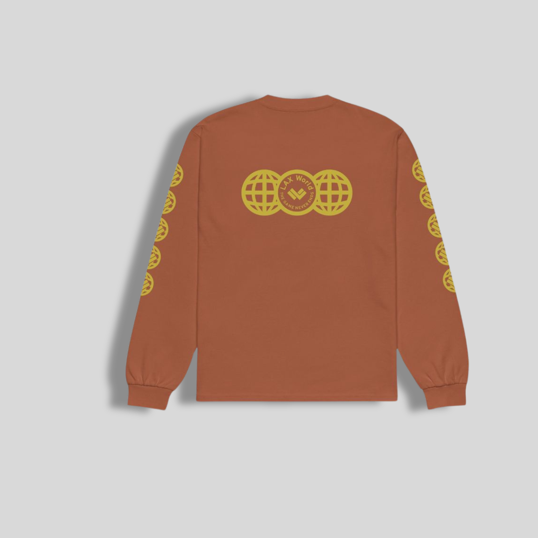 LAX World Cradle Collection - The Game Never Ends Globe Longsleeve Tee