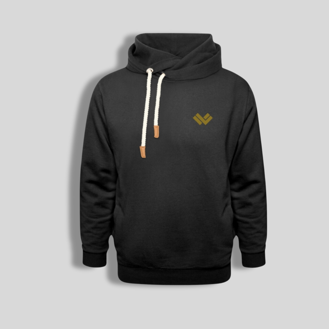 LAX World-Cradle Collection Black Shawl Collar Lacrosse Hoodie | Black | Woman - Off Field