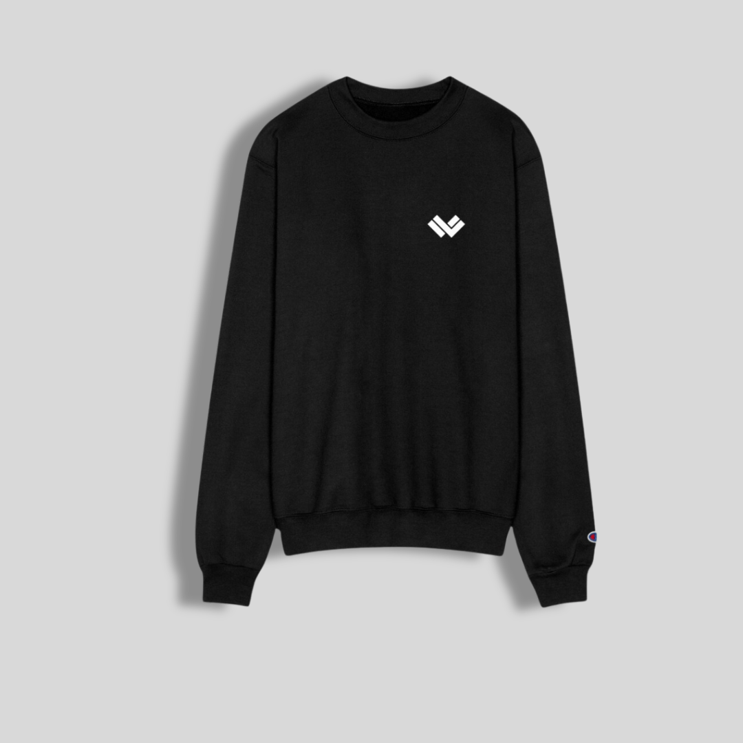 Champion’s Black Unisex Powerblend Lacrosse Sweatshirt | Black | Man - Off Field