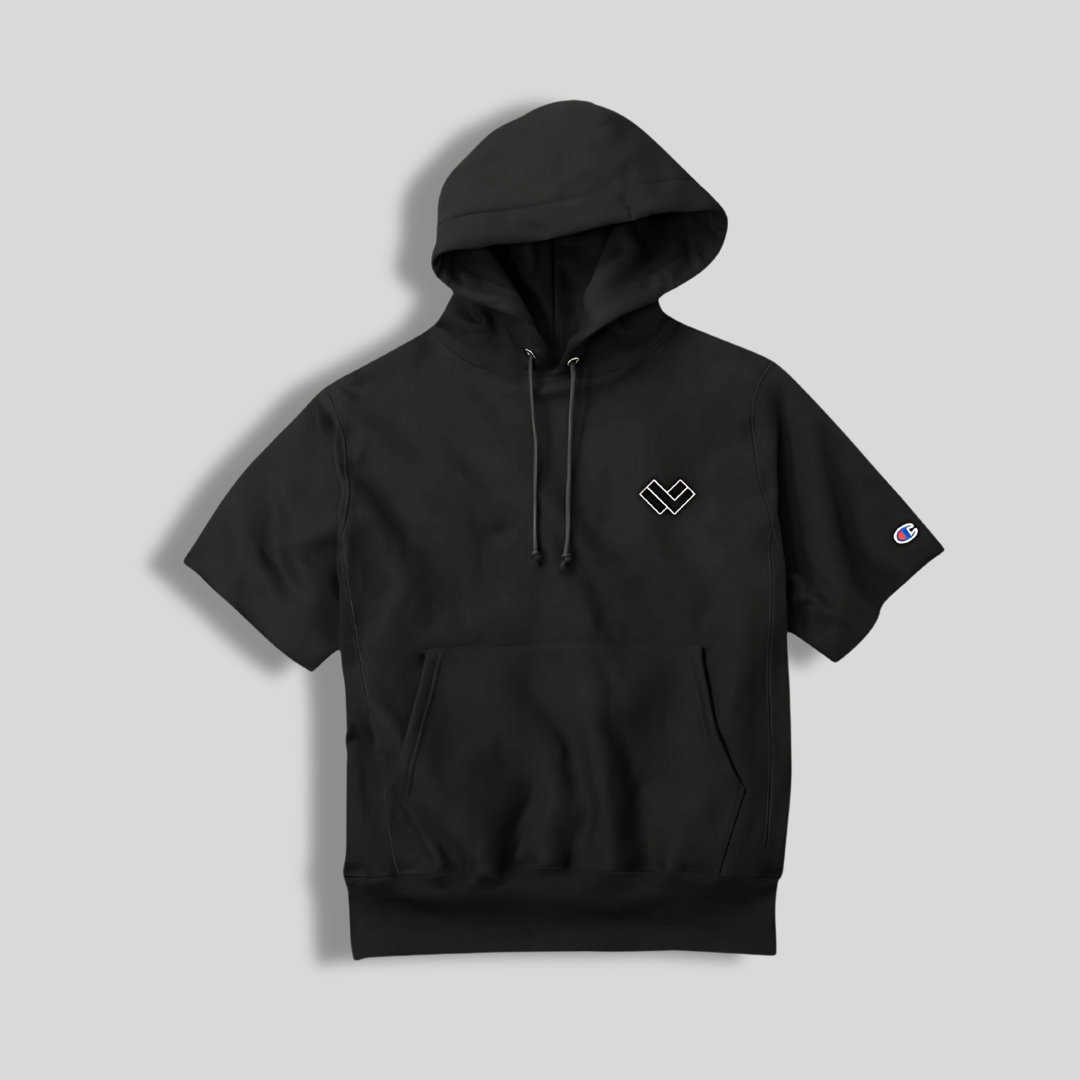 Champion's Men’s Belichick B/W Lacrosse Hoodie | Black and Smokey White | Man - Off Field
