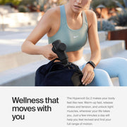 Hypervolt Go 2 Portable Percussion Lacrosse Massage Gun - take in the beg