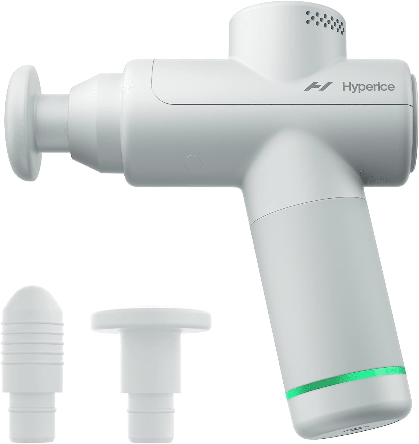 Hypervolt Go 2 Portable Percussion Lacrosse Massage Gun - White Front