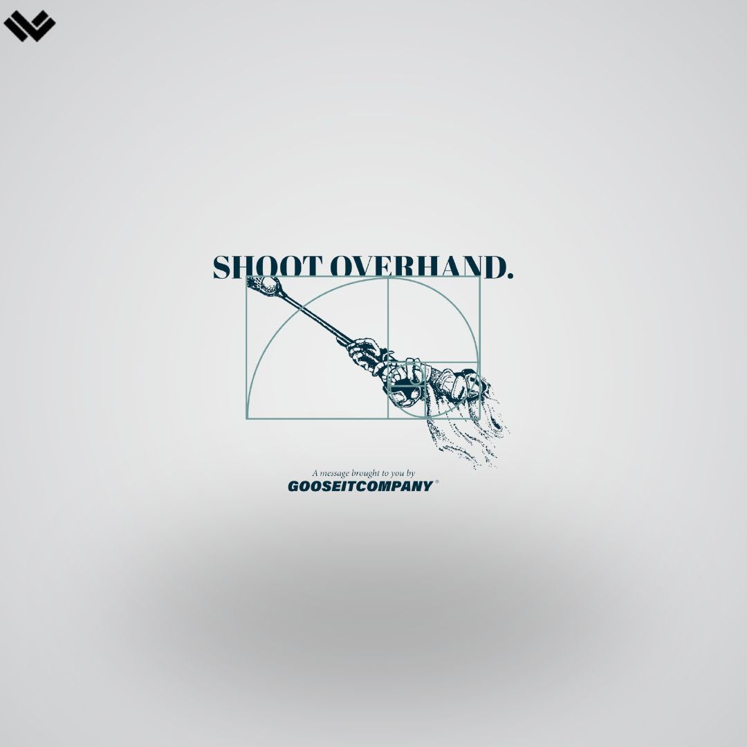 Premium Overhand Lacrosse Tee | White | GooseItCompany