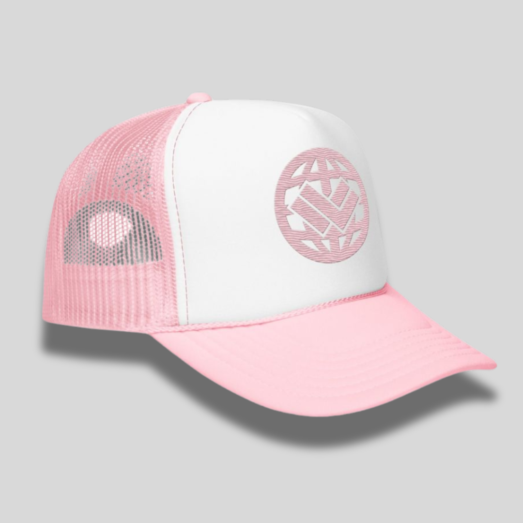 LAX World Kids Globe Embroidered Foam trucker hat