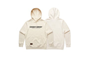 Premium Heather Ivory Lacrosse Hoodie - Front and Back