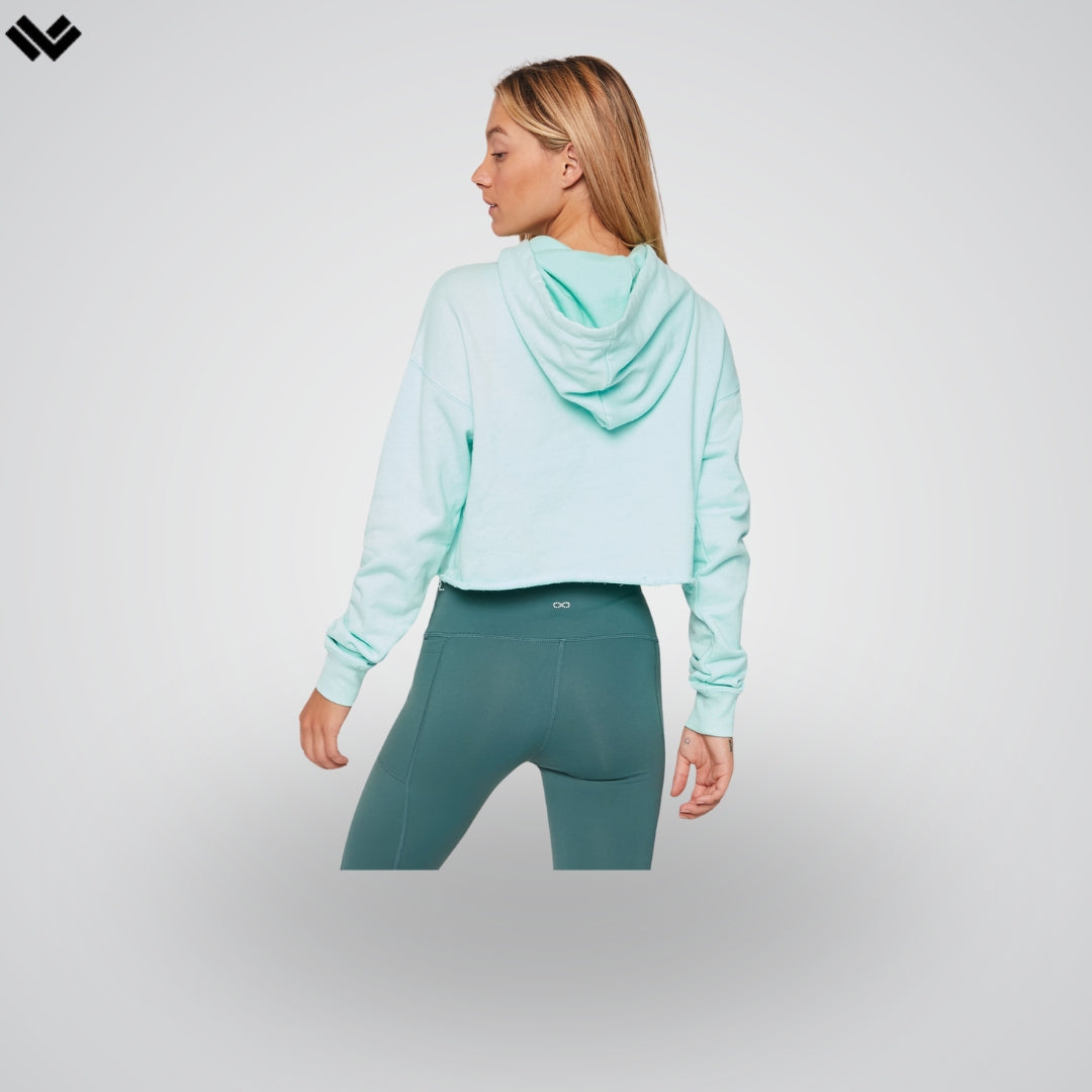 Rebody French Terry Crop Hoody - Smooth Mint *Sustainable