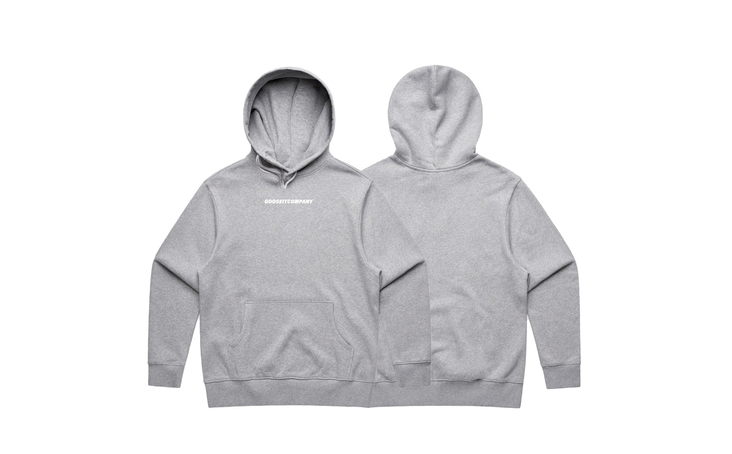 Fundamental Heather Lacrosse Hoodie - Front and back