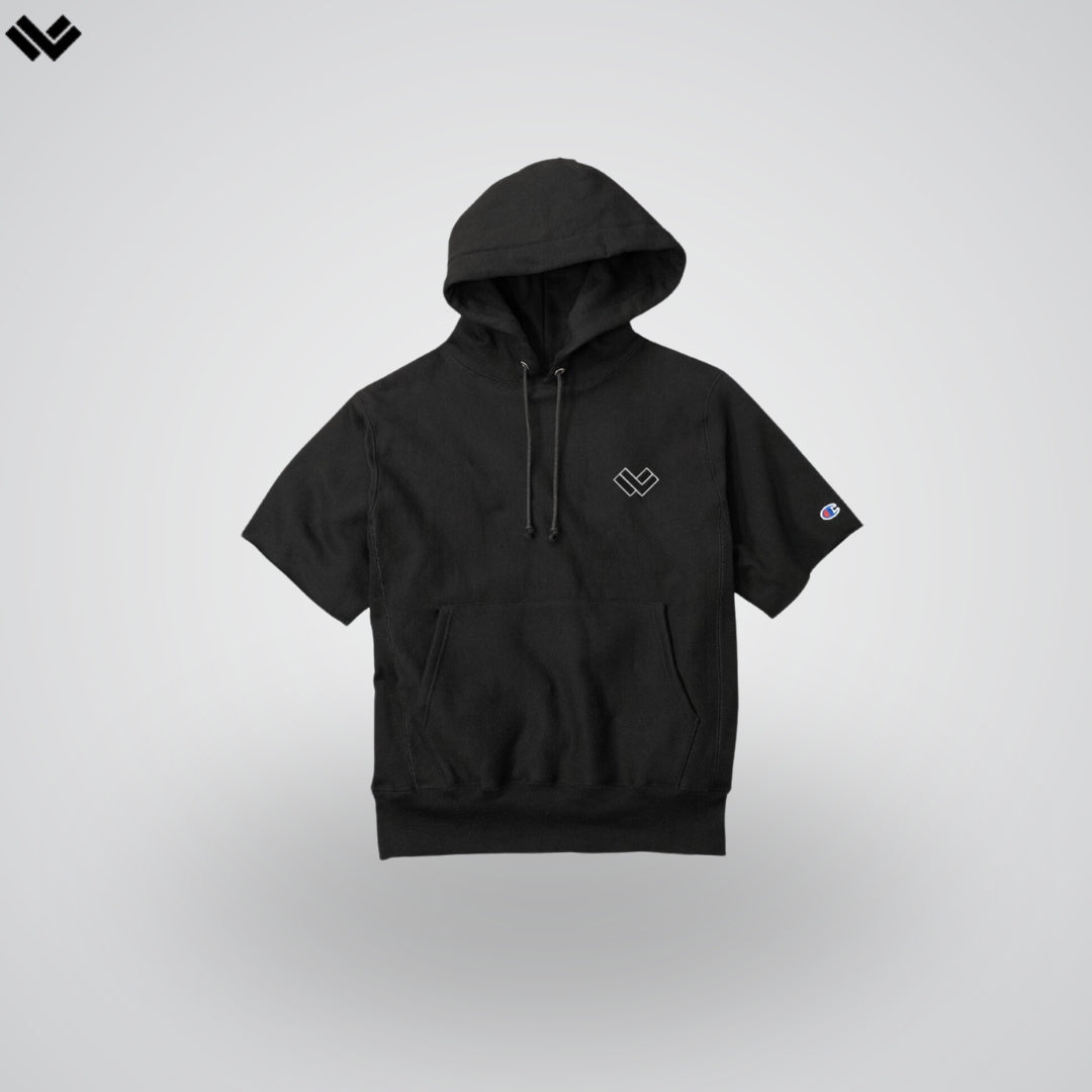 Champion's Men’s Belichick B/W Lacrosse Hoodie | Black and Smokey White | Man - Off Field