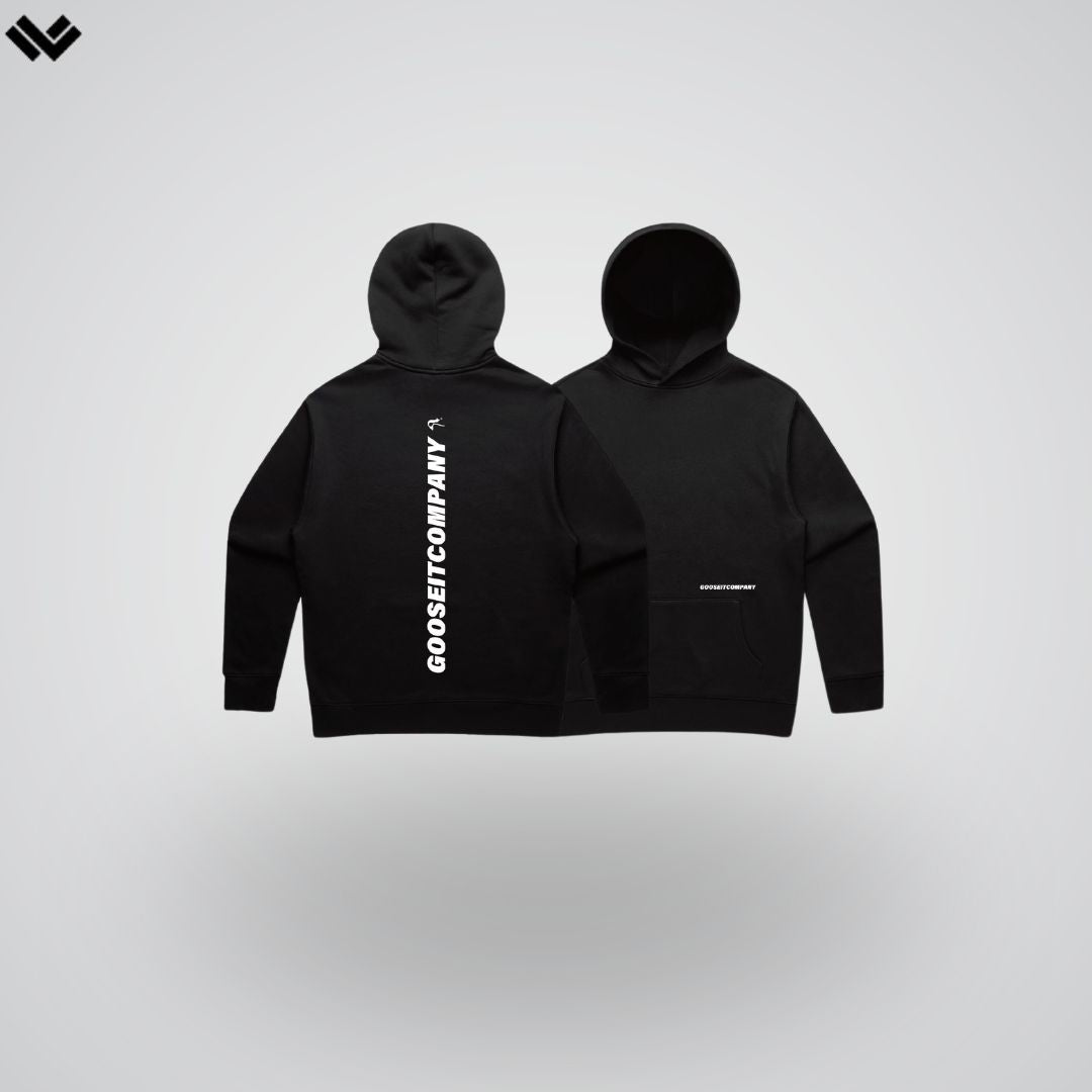 Check Hoodie - Black